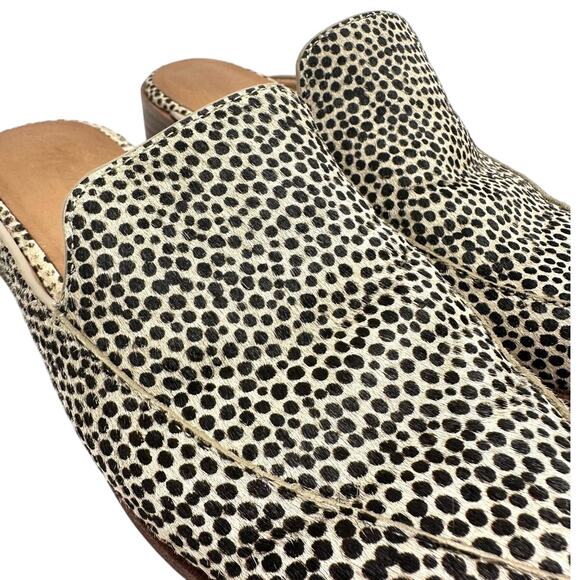 Madewell The Frances Loafer Mule in Spotted Calf Hair Women’s Size 6 - Picture 5 of 10